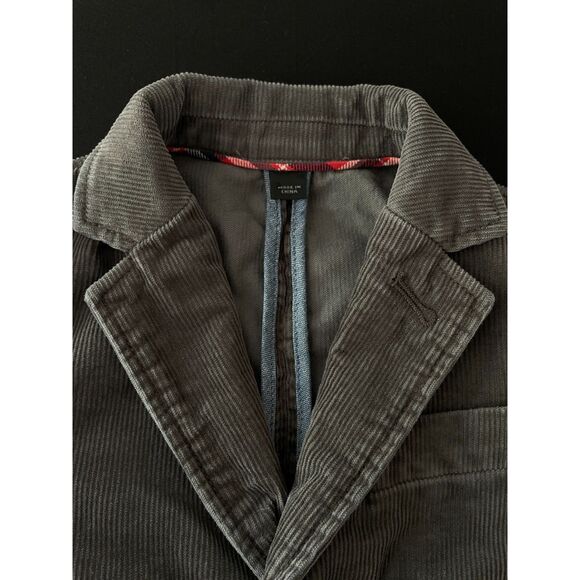 ~ Crewcuts Boys' 3 yrs Corduroy Ludlow Blazer Gray Grey Soft Pockets Warm Boy's - Picture 3 of 16
